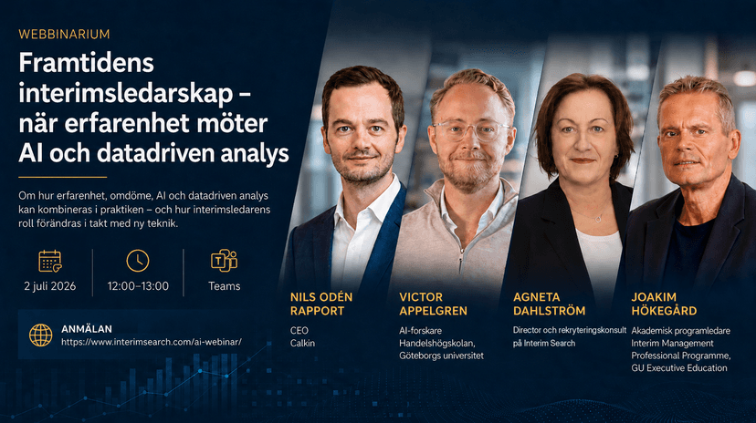 Webinar - The future of interim leadership when experience meets AI and data